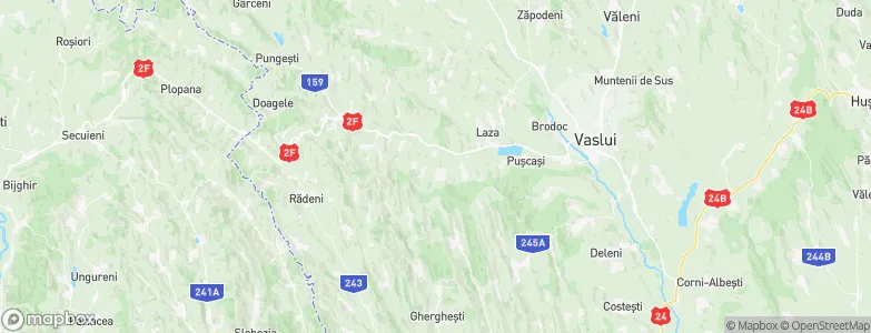 Poieneşti, Romania Map