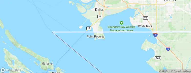 Point Roberts, United States Map