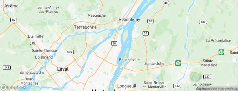 Pointe-aux-Trembles, Canada Map