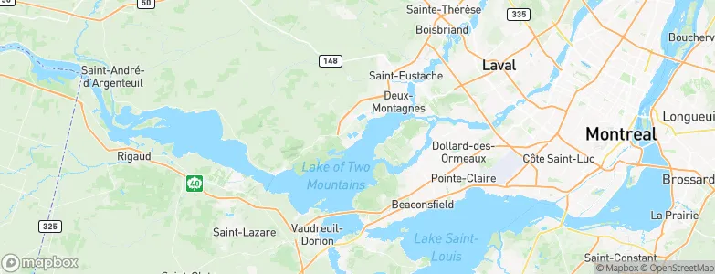 Pointe-Calumet, Canada Map