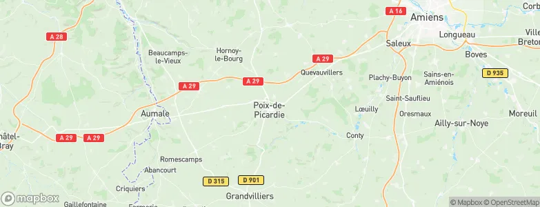 Poix-de-Picardie, France Map