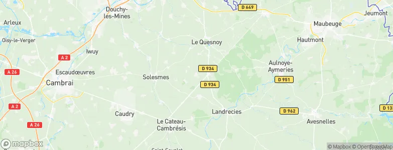 Poix-du-Nord, France Map