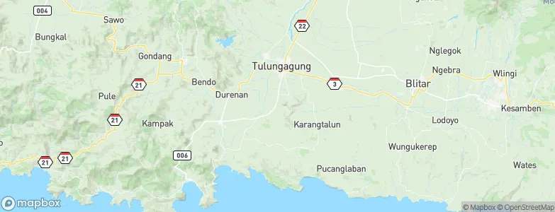 Pojok, Indonesia Map