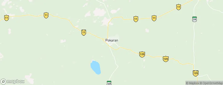 Pokaran, India Map