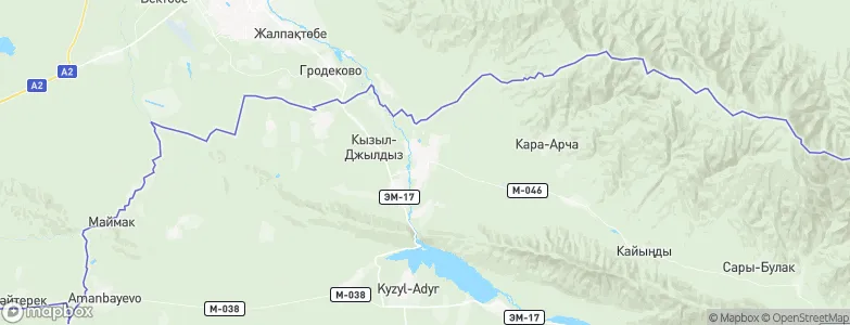 Pokrovka, Kyrgyzstan Map