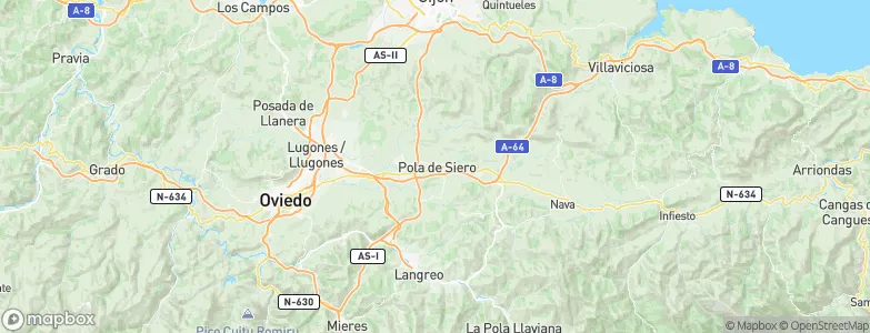 Pola de Siero, Spain Map