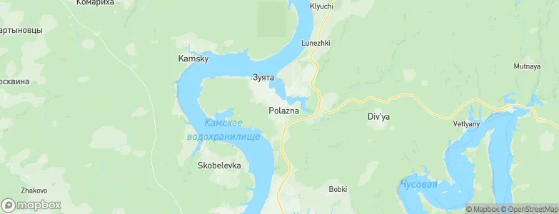 Polazna, Russia Map