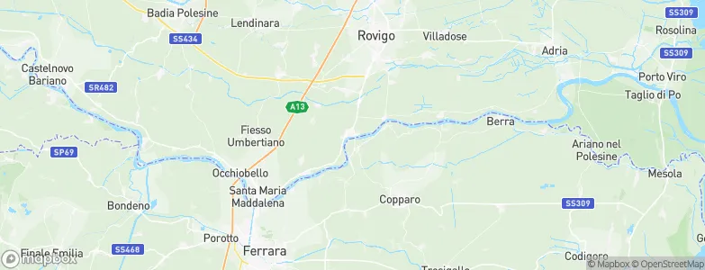 Polesella, Italy Map