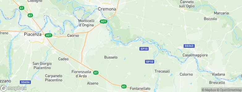 Polesine Parmense, Italy Map
