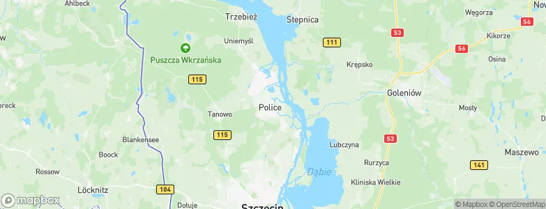 Police, Poland Map