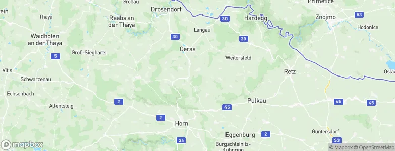 Politischer Bezirk Horn, Austria Map