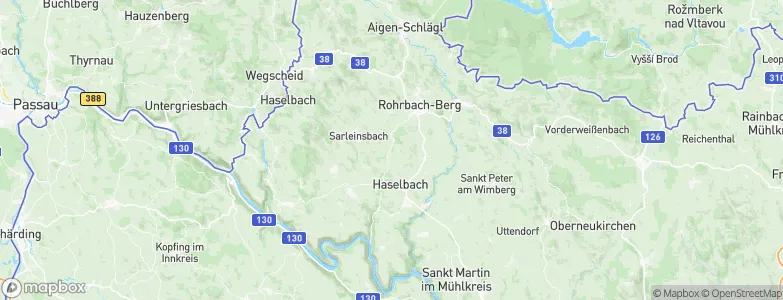 Politischer Bezirk Rohrbach, Austria Map