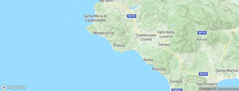 Pollica, Italy Map