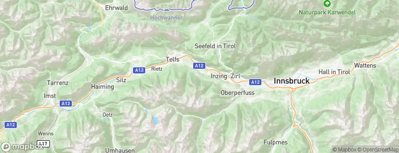 Polling in Tirol, Austria Map