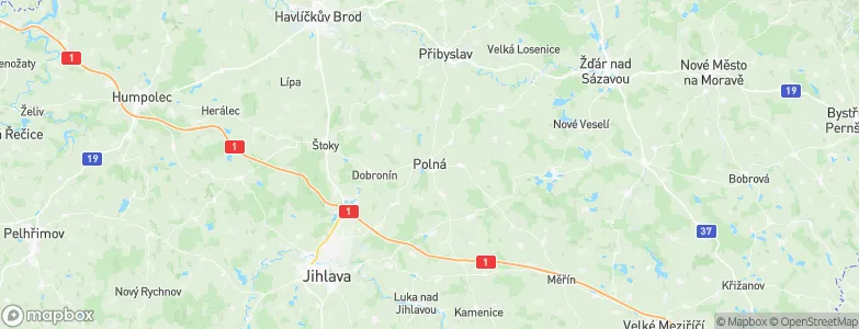 Polná, Czechia Map