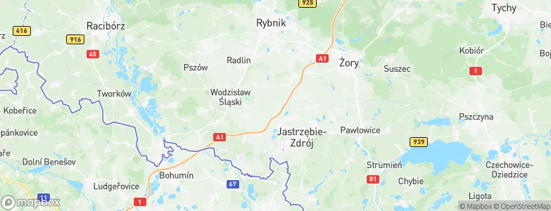 Połomia, Poland Map
