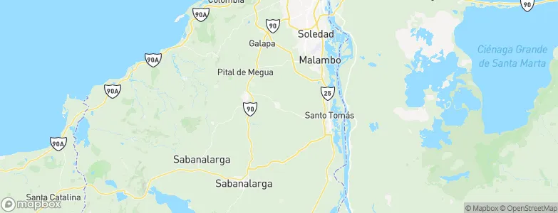 Polonuevo, Colombia Map