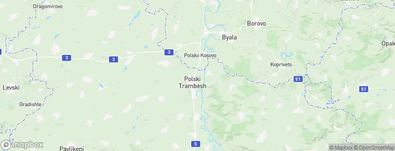 Polski Trambesh, Bulgaria Map