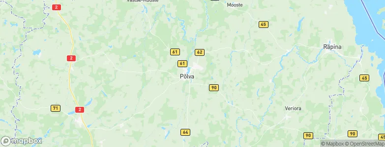 Põlva linn, Estonia Map