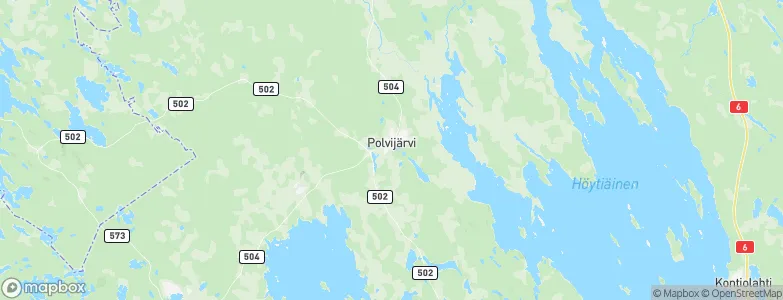 Polvijärvi, Finland Map