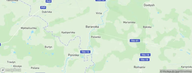 Polyanka, Ukraine Map