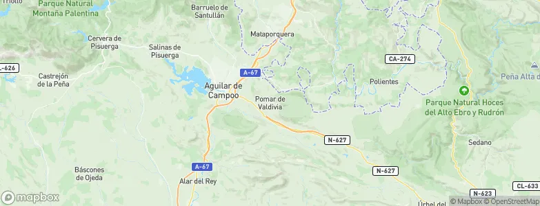 Pomar de Valdivia, Spain Map