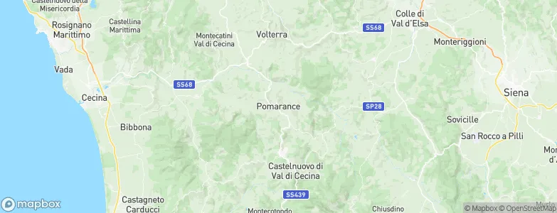 Pomarance, Italy Map