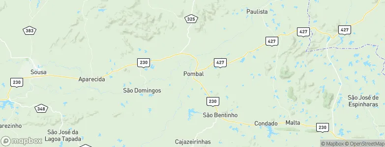 Pombal, Brazil Map