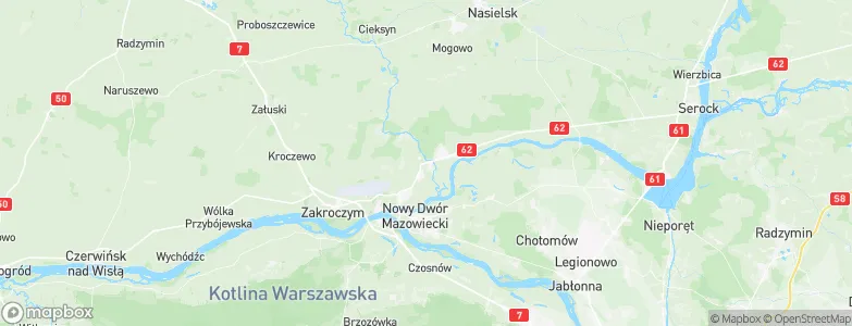 Pomiechówek, Poland Map