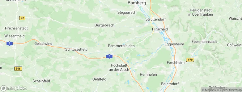 Pommersfelden, Germany Map