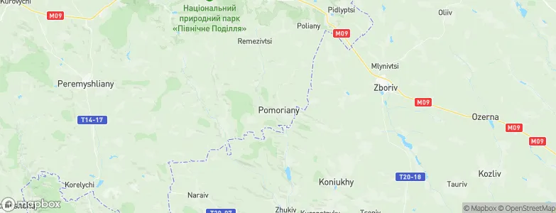 Pomoriany, Ukraine Map