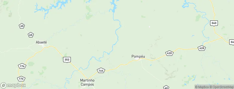 Pompeu, Brazil Map