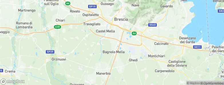 Poncarale, Italy Map