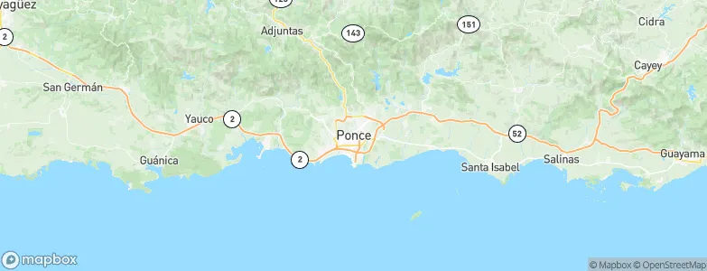 Ponce, Puerto Rico Map