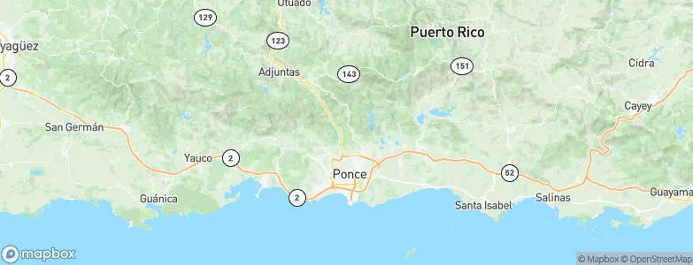 Ponce, Puerto Rico Map
