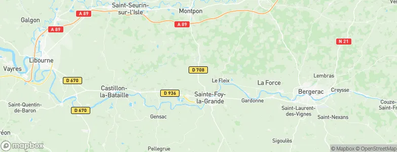 Ponchapt, France Map