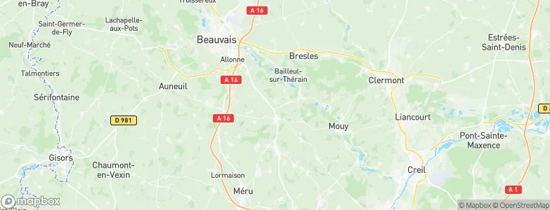 Ponchon, France Map