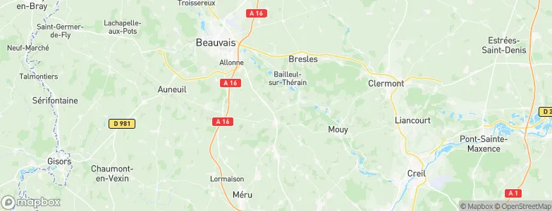 Ponchon, France Map