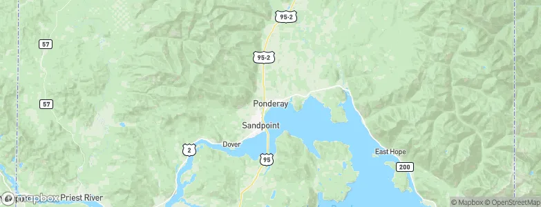 Ponderay, United States Map