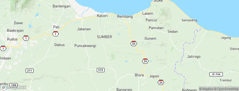 Pondokrejo Wetan, Indonesia Map