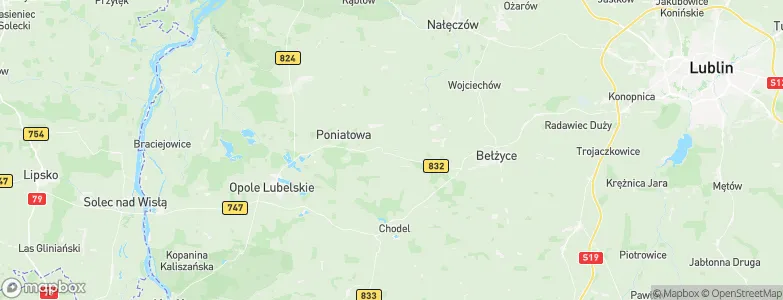 Poniatowa, Poland Map