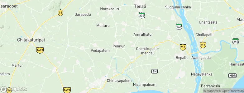 Ponnūru, India Map