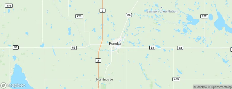 Ponoka, Canada Map