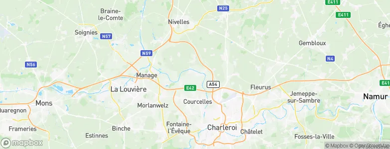 Pont-à-Celles, Belgium Map