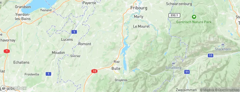 Pont-en-Ogoz, Switzerland Map