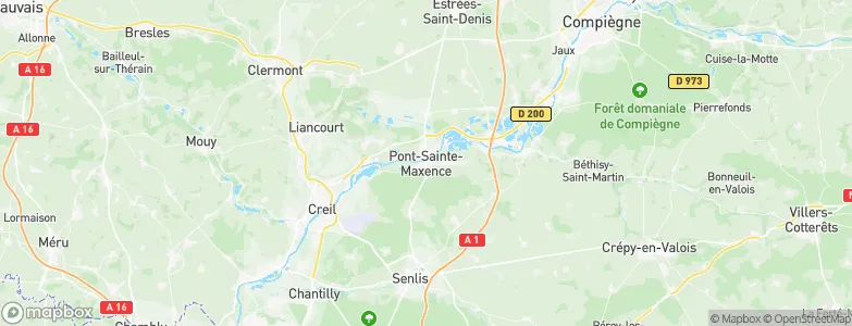 Pont-Sainte-Maxence, France Map