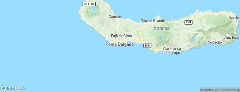 Ponta Delgada, Portugal Map