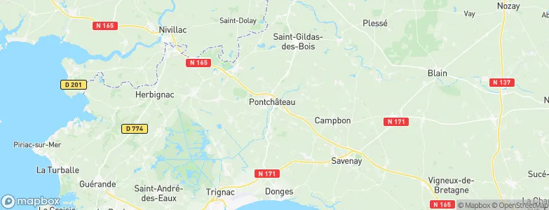 Pontchâteau, France Map