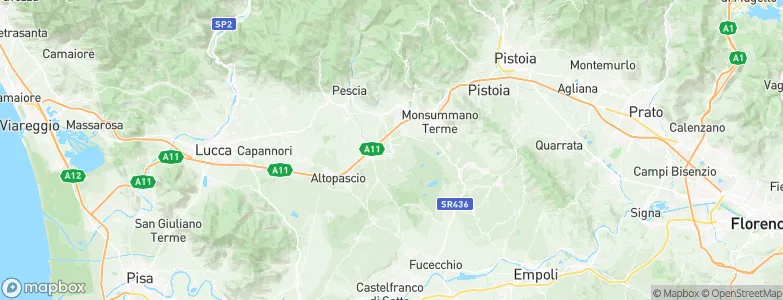 Ponte Buggianese, Italy Map