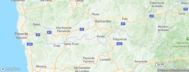 Ponte, Portugal Map